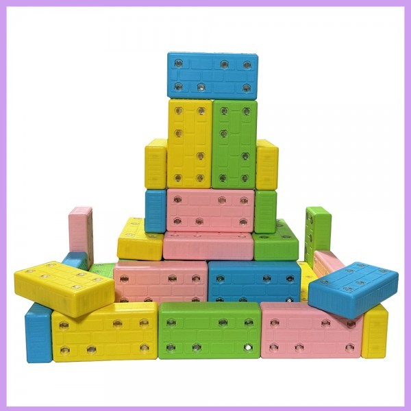 소프트MPM벽돌 무독성자석블록 직사각형(14cm)(48ea) 