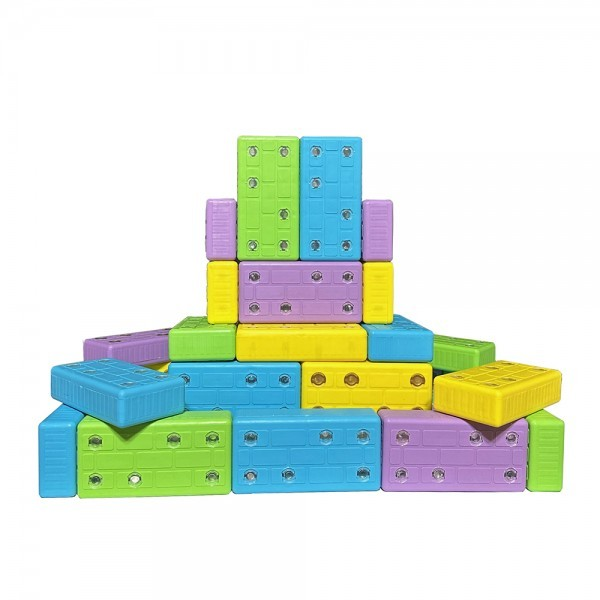 소프트MPM벽돌 무독성자석블록 직사각형(14cm)(48ea) 