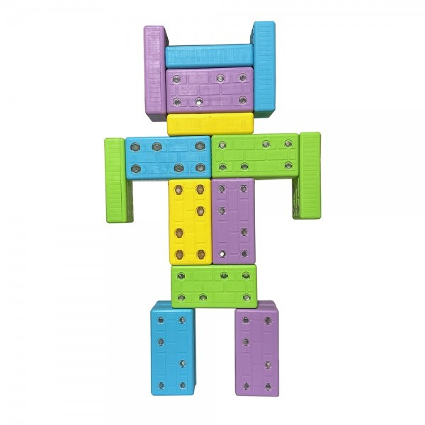 소프트MPM벽돌 무독성자석블록 직사각형(14cm)(48ea) 