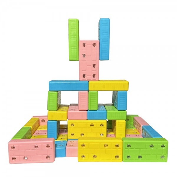 소프트MPM벽돌 무독성자석블록 직사각형(14cm)(48ea) 