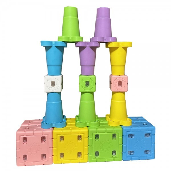 소프트회전 무독성자석블럭 컵(mix)