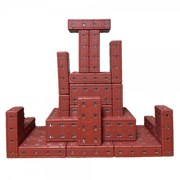 소프트적색 무독성자석벽돌18cm 40p