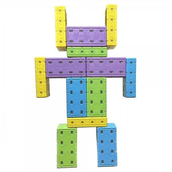 소프트회전 무독성자석벽돌 블럭(L18cm) 48pcs