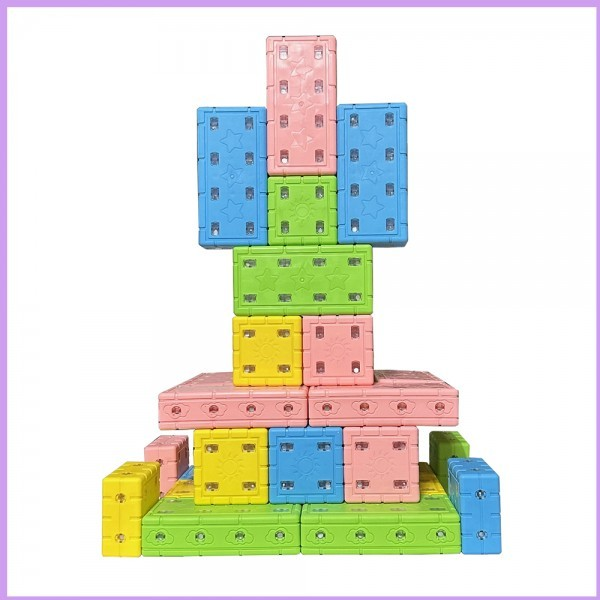 소프트회전 무독성자석벽돌(혼합)(L32+M16) 48pcs