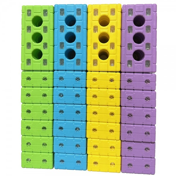 new 소프트회전 무독성자석벽돌 블럭(16cm) 48p