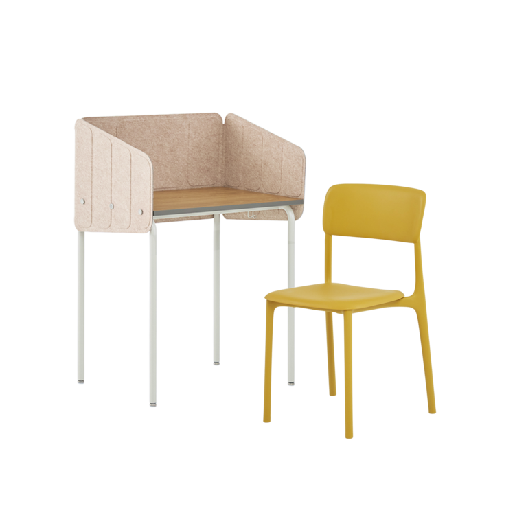 밀리 펠트(DIY) 자습실책상(300)+보니의자