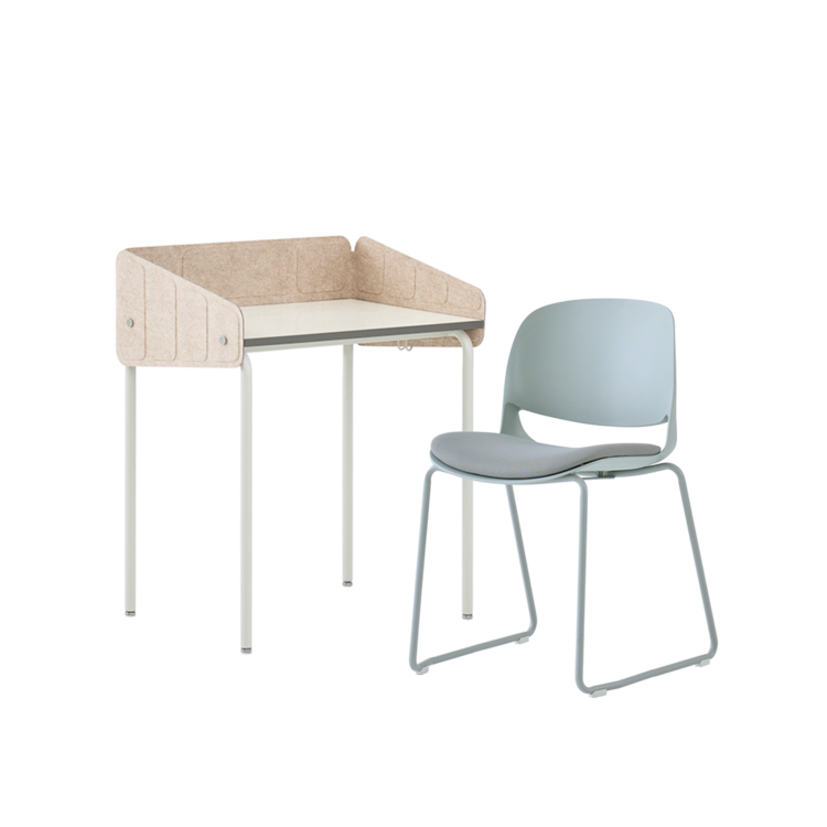 밀리펠트(DIY) 자습실책상(150)+엘라의자