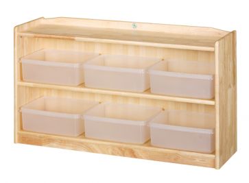 유치원-고무이단투명바구니장