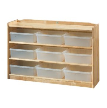 유치원-자작삼단투명바구니장